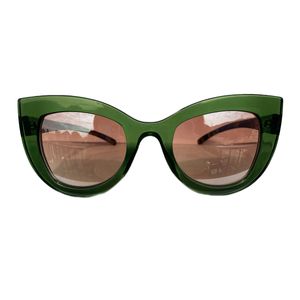 Oculos de Sol Gatinho Verde Espelhado