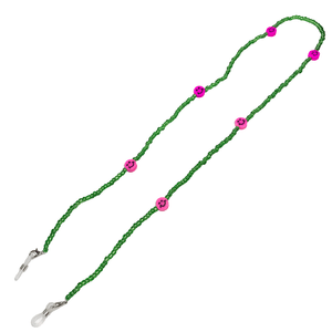 Corrente para Oculos Smile Rosa Neon