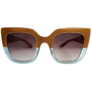 Lady Bege Risco Azul Transparente