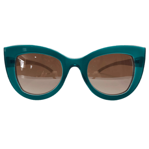 Óculos de Sol Gatinho Verde Capri Espelhado