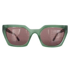 Classic Retangular Verde Fosco Haste Demi