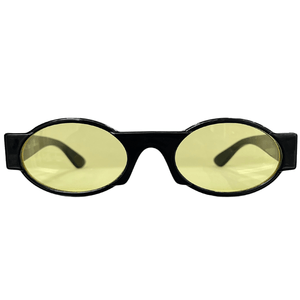Oval Preto Lente Amarela