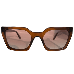 Classic Retangular Marrom Lente Degradê