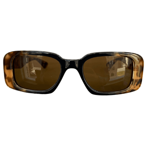Retangular Charm Preto Vertical Tartaruga