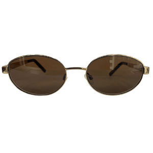 Oval Metal Médio Dourado